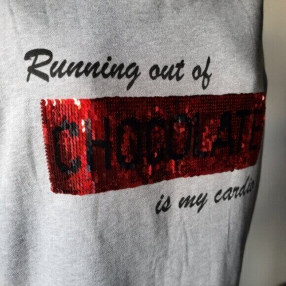 Alison Sheri - Organic Cotton Reversible Sequins Sweatshirt Small - Picture 13 of 13